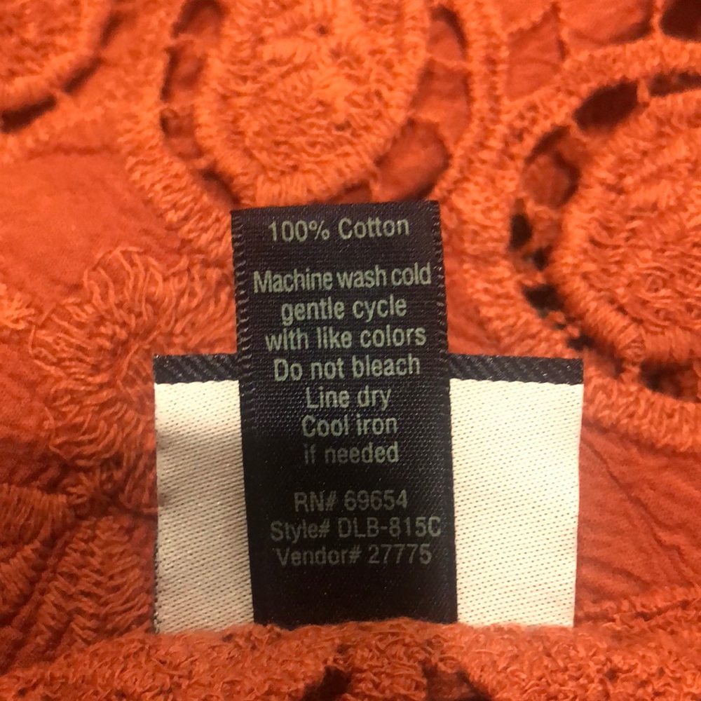 Daytrip Burnt Orange Lace Camisole - Picture 8 of 8